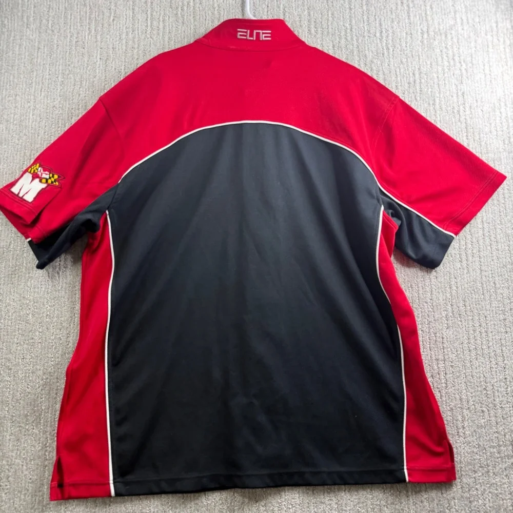Nike Maryland Terrapins Elite Warm Up Shooting Shirt Mens Size XL Red Black